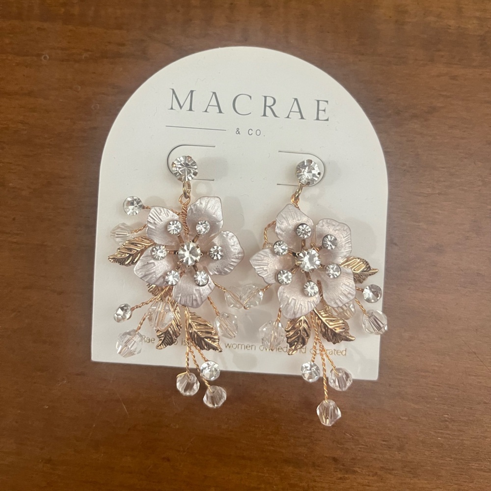 New Beautiful Flower Design Earrings